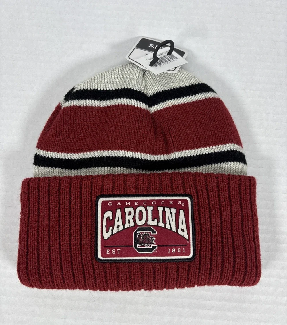 NWT Fan Favorite South Carolina Gamecocks Cuffed Beanie Knit Hat Unisex Adult